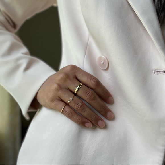 Plain gold ring (gold plated) size 7 - Picture 3 of 6